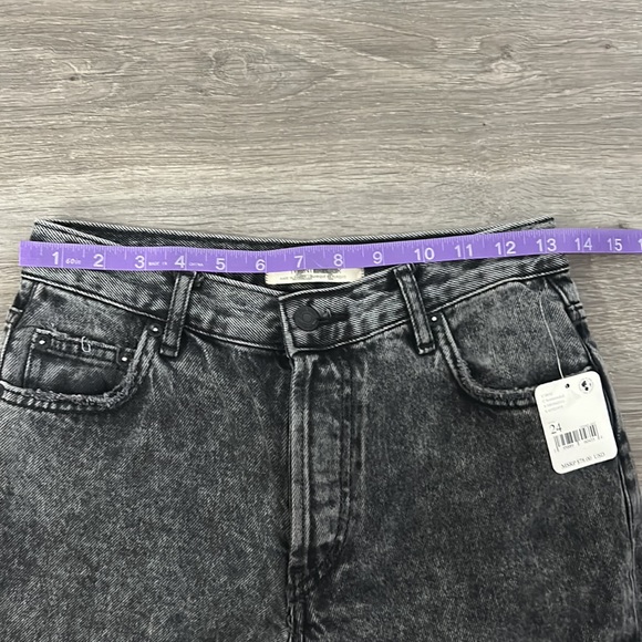 NWT Free People Maggie Mid Rise Destroyed Jeans Size 24 Bottlerocket - Picture 8 of 16